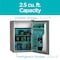 Black & Decker Compact Refrigerator Energy Star Single Door Mini Fridge with Freezer, 2.5 Cubic Feet, VCM BCRK25V - alternate 6